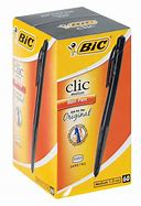 BIC CLIC MEDUIM PEN BLACK X60