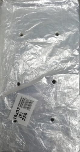 CLEAR BAG 18X37 (PUNCH)X4000
