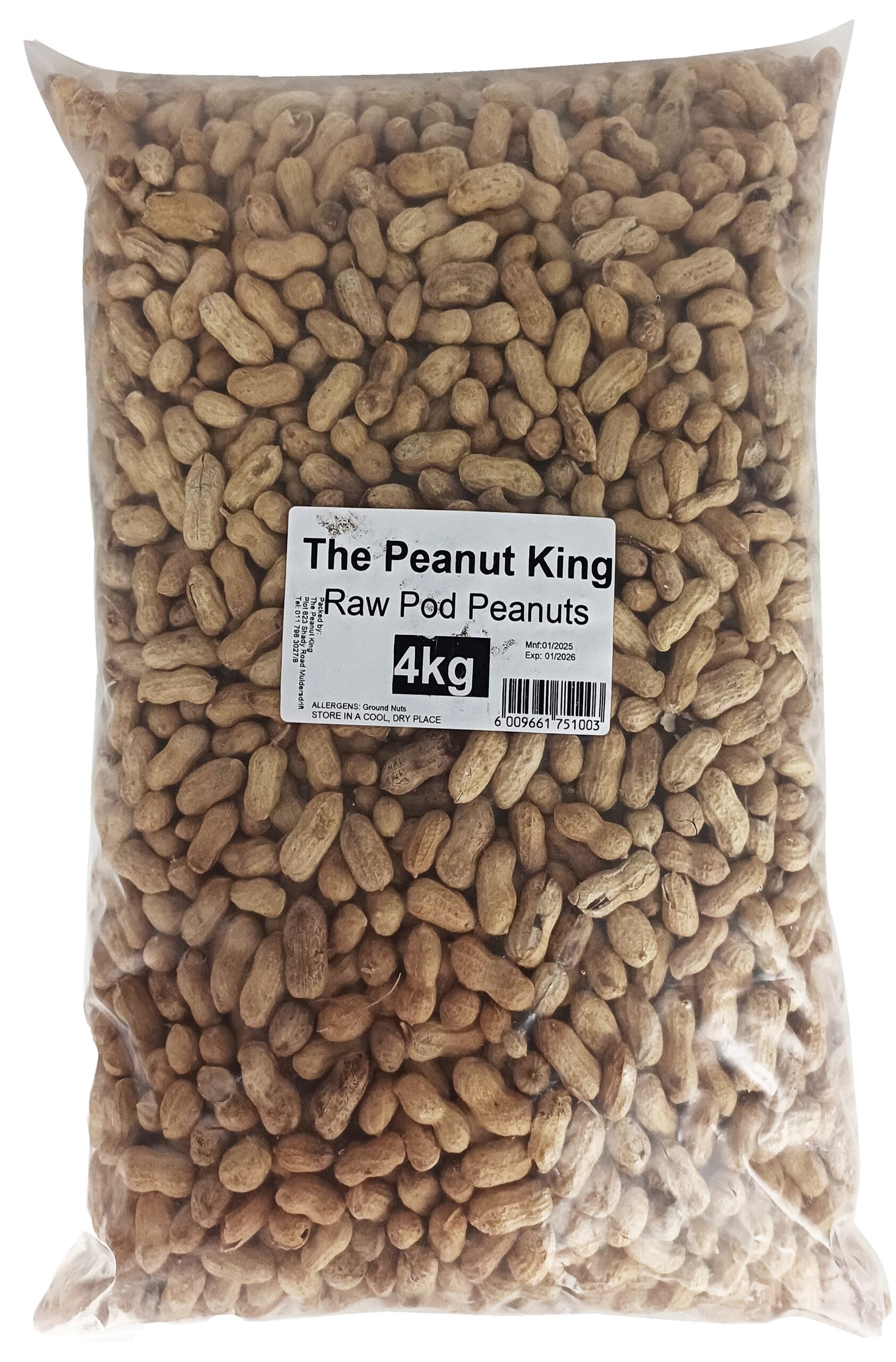 RAW POD PEANUTS 4KG