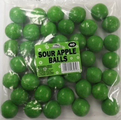 SOUR APPLE BALLS X12X40