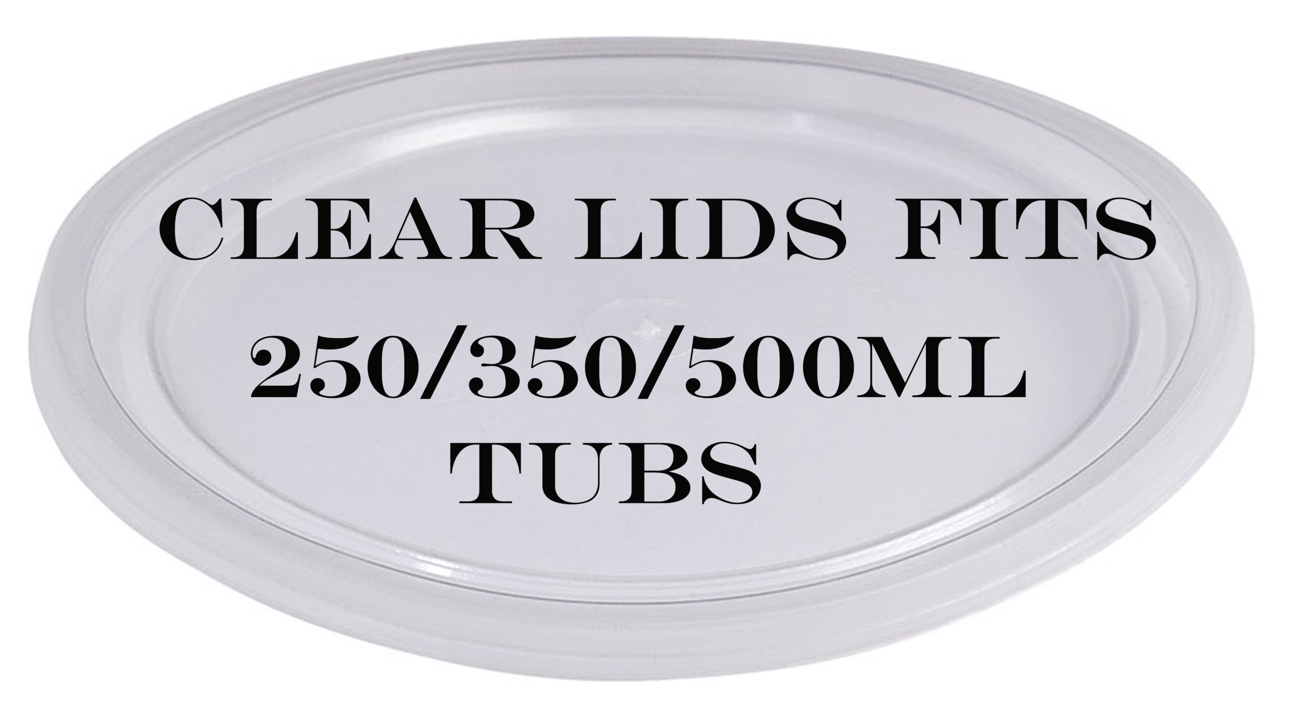 clear lids 250-350-500ml new