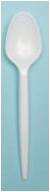 WHT PLASTIC T.SPOON 12CM X500