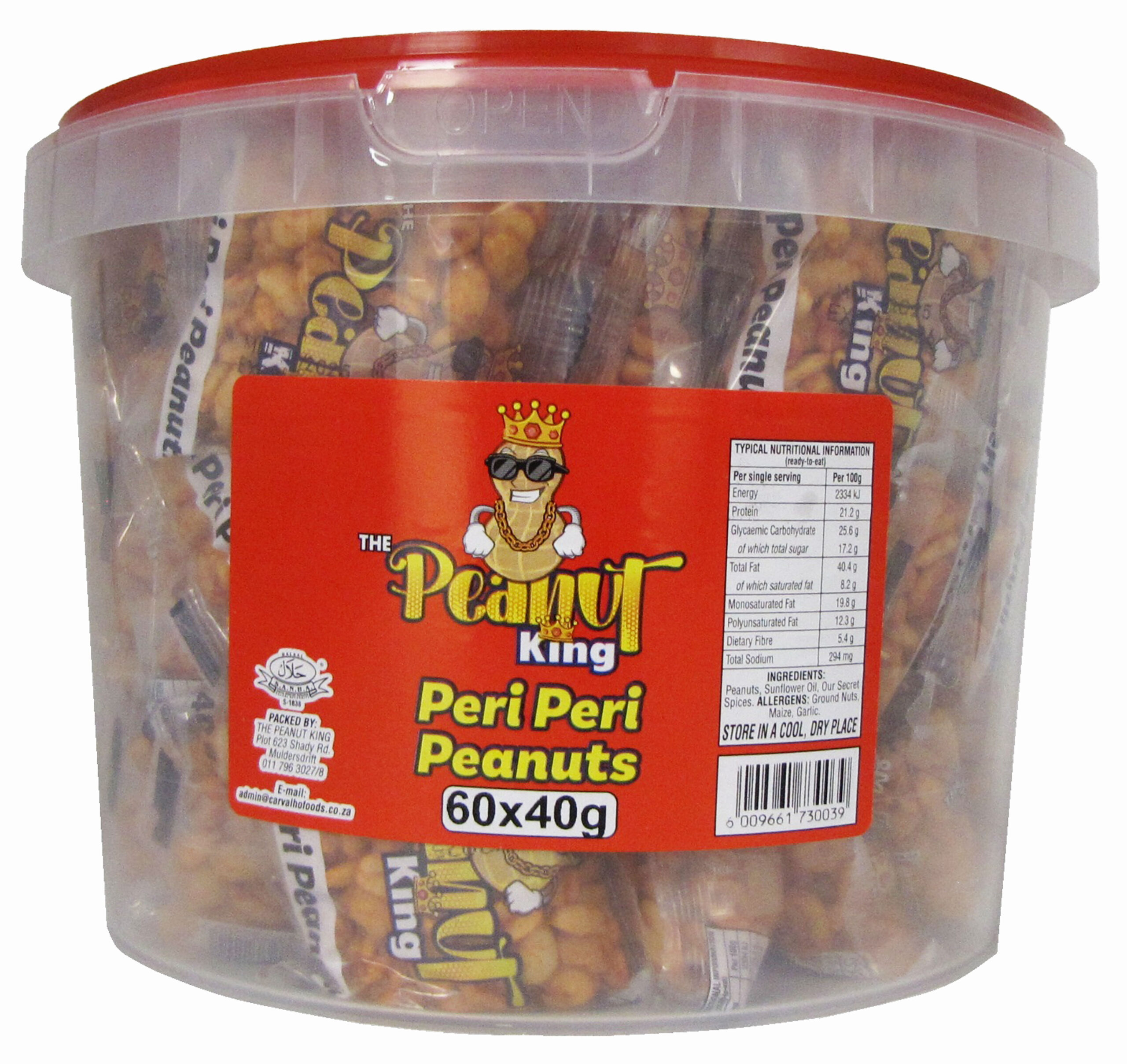 P.K PERI PERI PEANUTS 60X40G