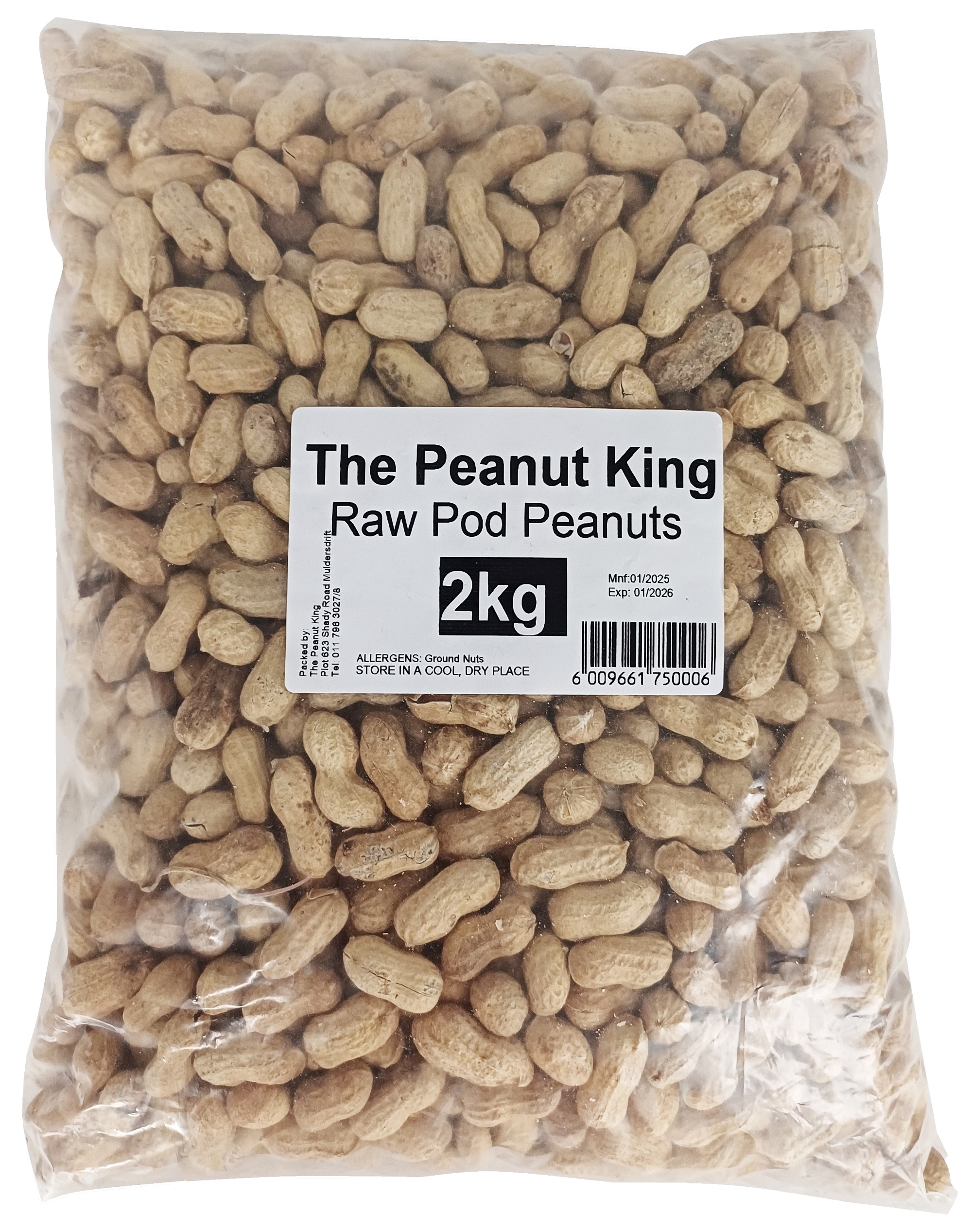 RAW POD PEANUTS 2KG