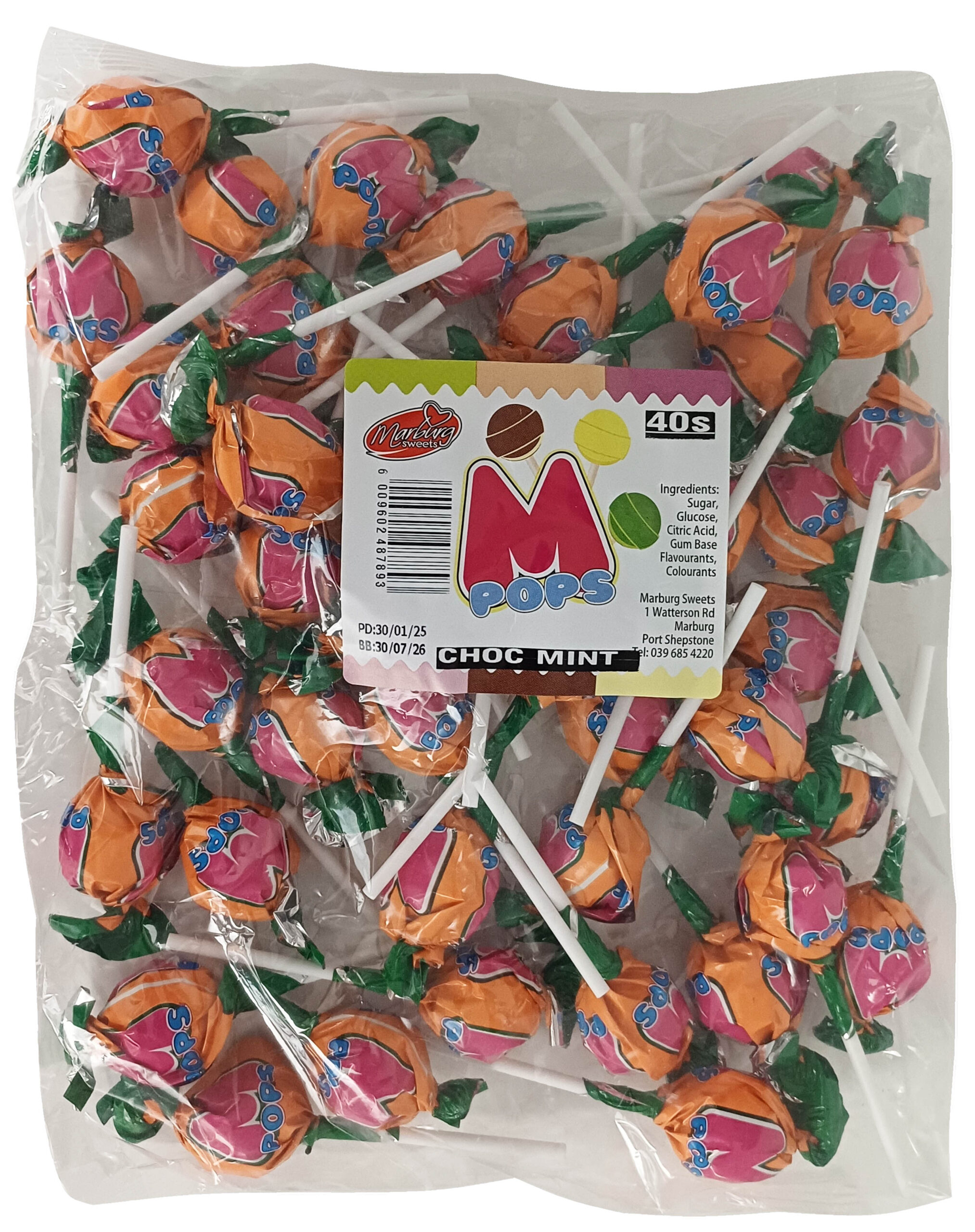 M POPS CHOC MINT X20X40