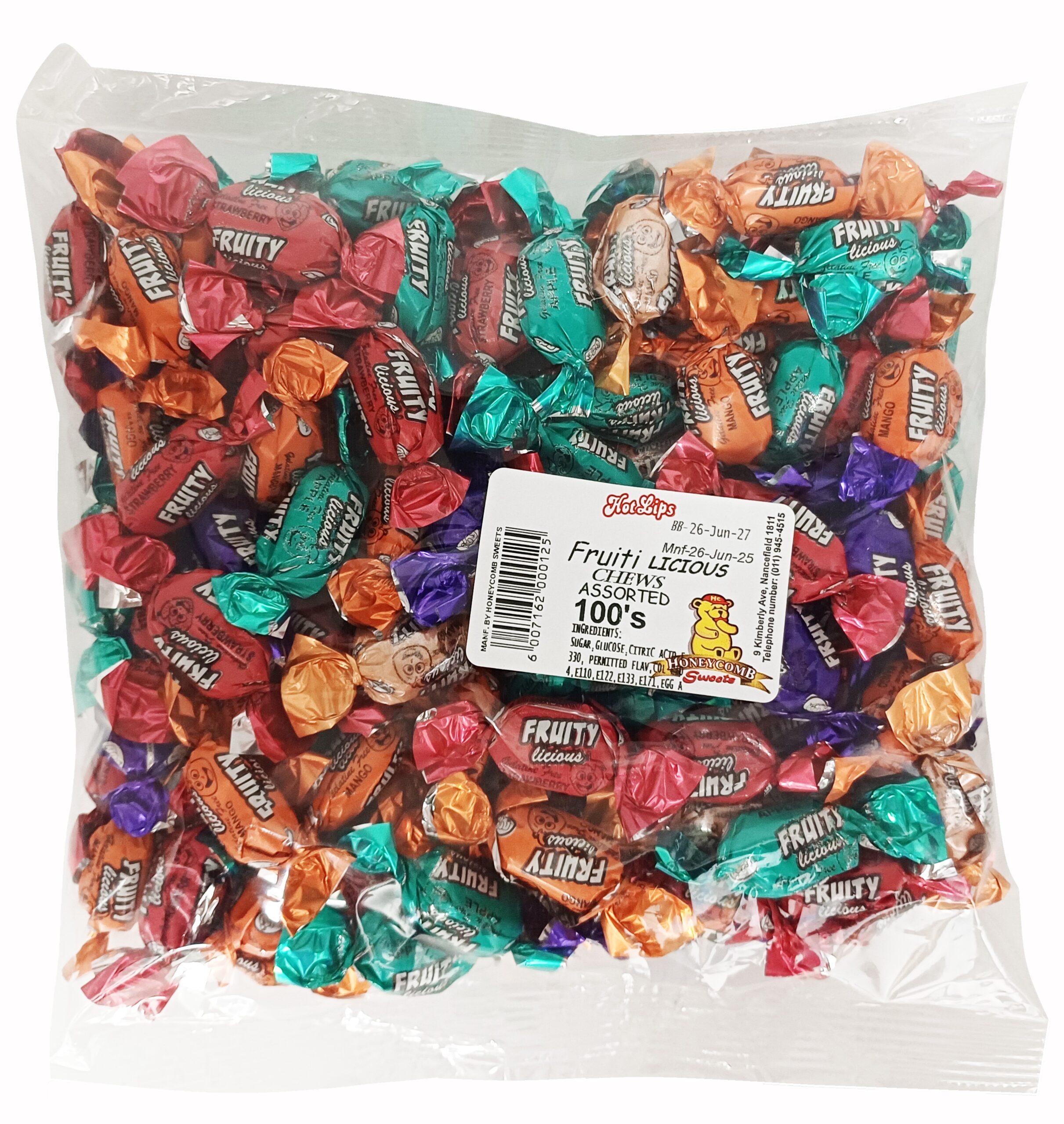 HOTLIPS FRUITI LIC CHEWS X100