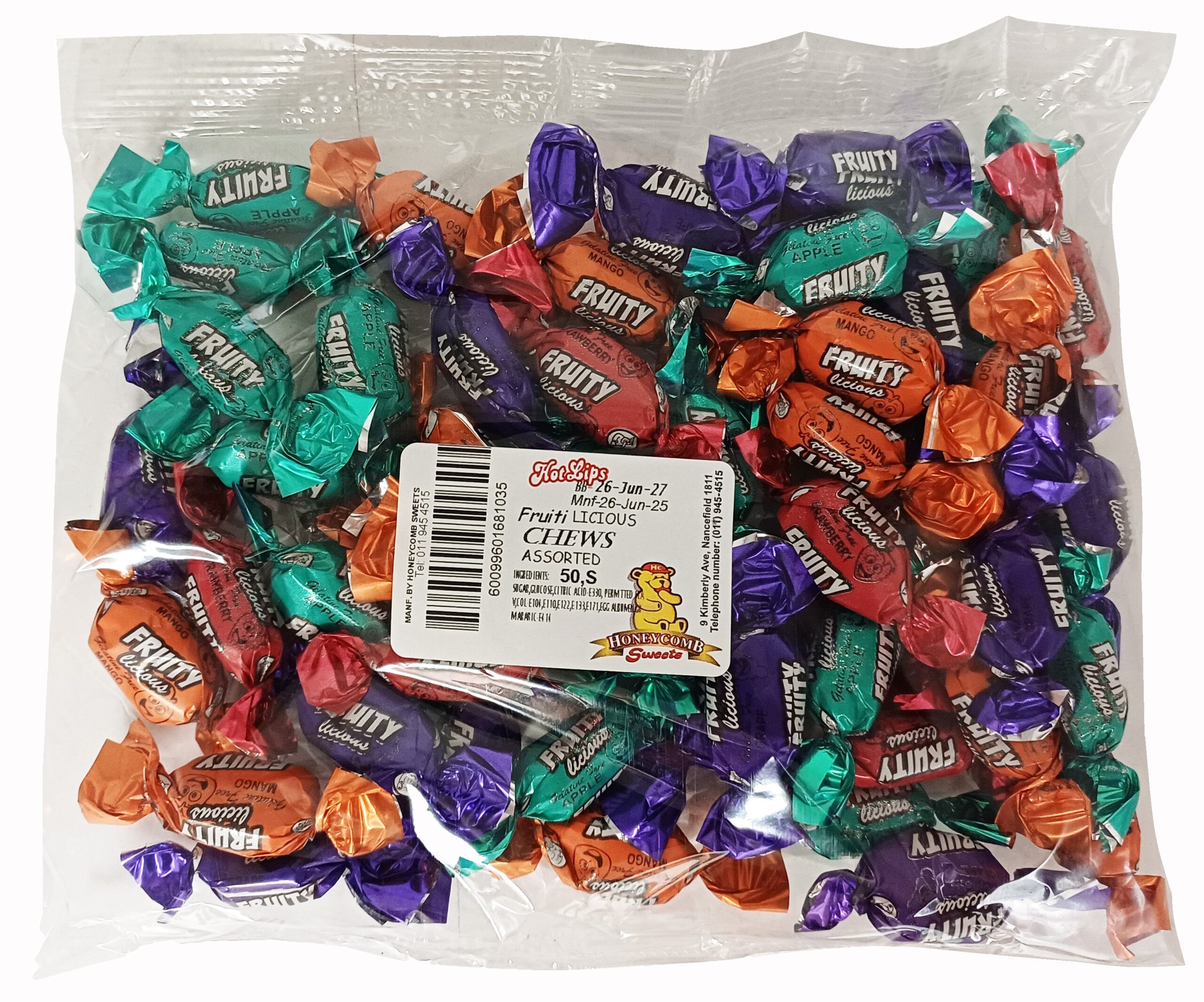 HOTLIPS FRUITI LIC CHEWS X50