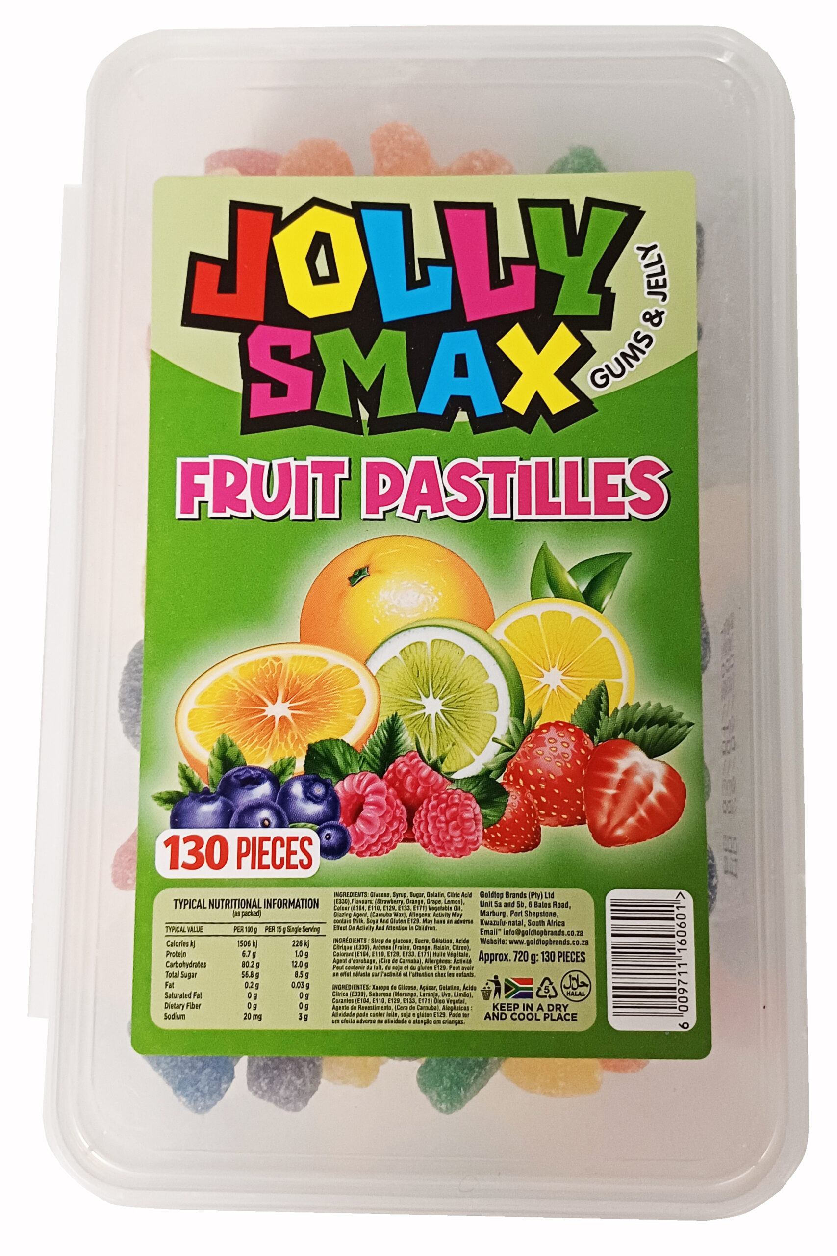 JOLLY SMAX TB FRUIT PASTILLES