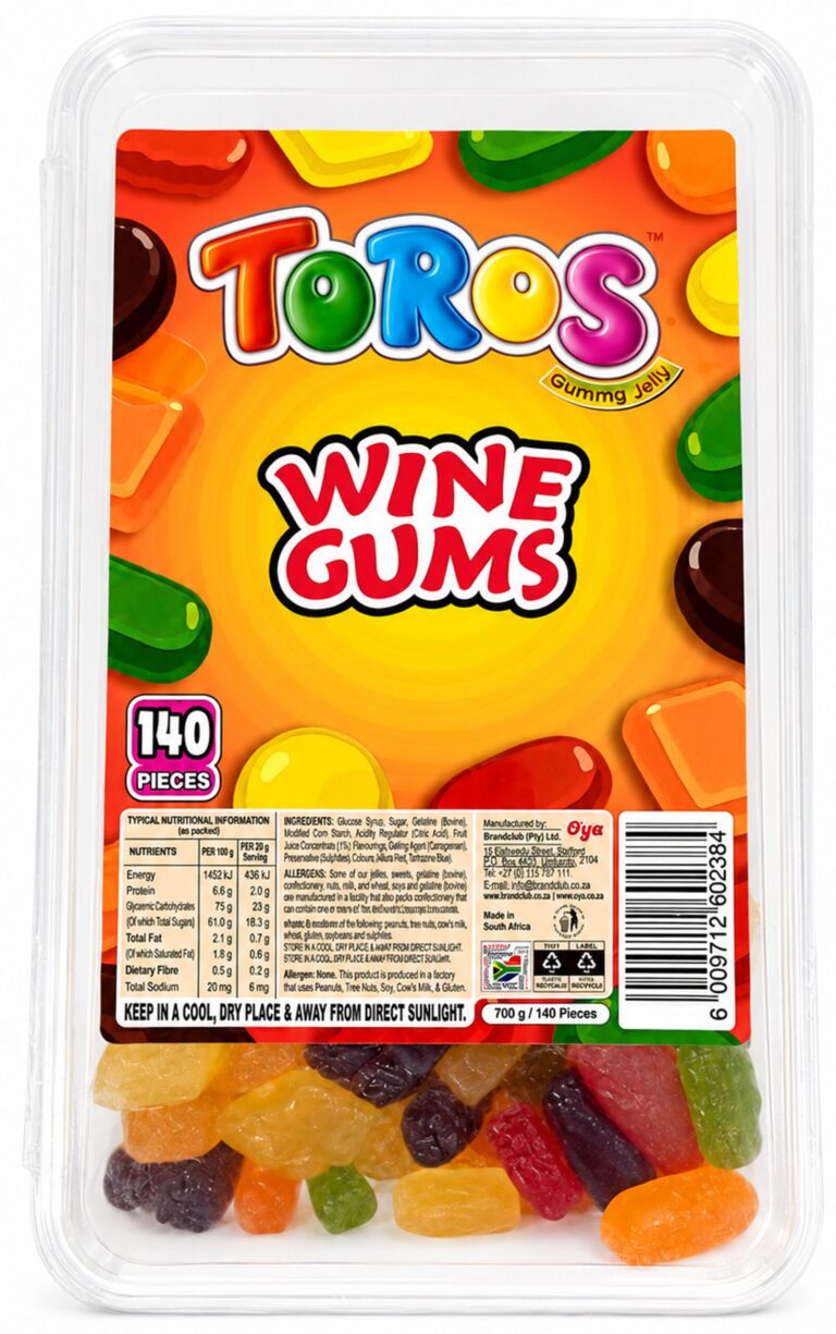 TOROS TB WINE GUMS 12X700G