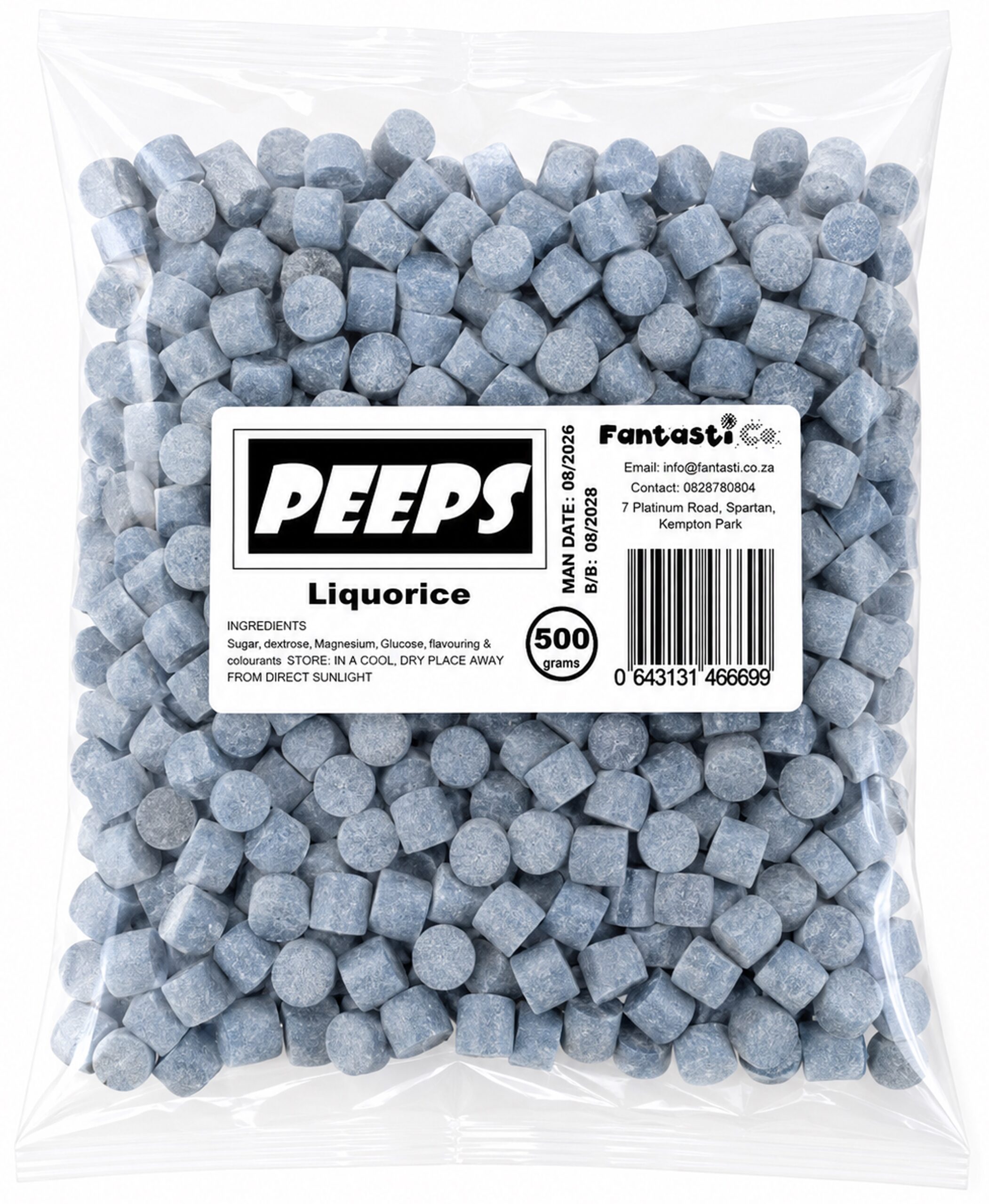 PEEPS (LIQUORICE) X20X500G